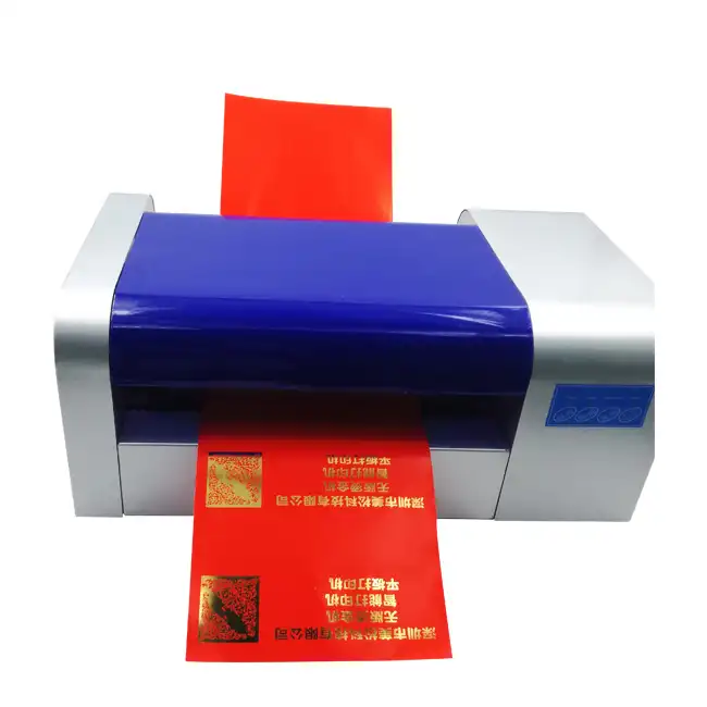 結婚式の招待状カード360C用の自動デジタル金箔プリンターホットフォイルスタンプ機