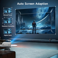 Projecteur vidéo intelligent pour cinéma maison, Android, WIFI, écran miroir, téléphone portable, mini projecteur portable, projecteur extérieur, projecteur Full HD