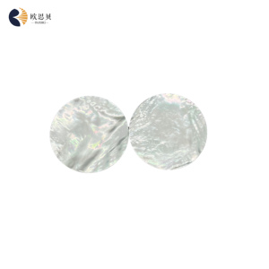 Perlas de Nácar Blanco de Grado B, Planas Dobles, 50*1MM, para Joyería, Accesorios de Concha Natural Personalizados, Cuentas de Concha - Product Image 2