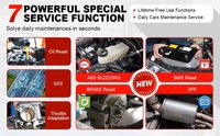 Lector de código de escáner OBD2 LAUNCH CRP123X V2.0 de 5 pulgadas con 7 funciones de reinicio escáner de diagnóstico de coche para actualización gratuita de por vida