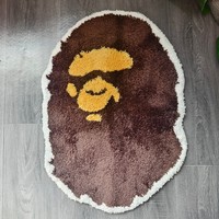 Tapis Bape personnalisé fabriqué directement par le fabricant, tufté à la machine, livraison directe
