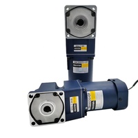 Moteur asynchrone à engrenages monophasé 90 mm 90 W avec 90 pôles à spirale, angle droit, efficacité IE3 pour lignes de production