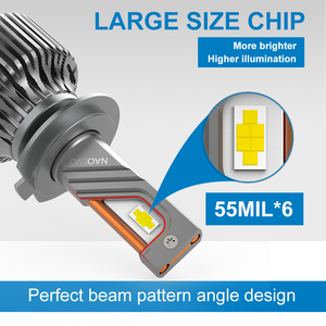 NAOEVO Phụ Kiện Xe Hơi MAX3 120W Bán Chạy 9005 Hb3 9006 Led H7 Canbus 12V 360 Luz Bộ Bóng Đèn Ô Tô H11 Đèn Pha Led H15 H4 - Product Image 3