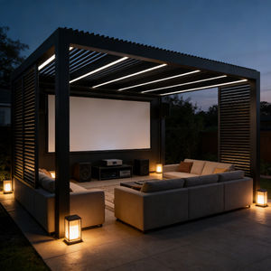 Vente chaude de Tingmeihaoting avec pare-<span class=keywords><strong>soleil</strong></span> latéral en alliage d'aluminium, piscine OEM/ODM, véranda intelligente en vrac - Product Image 4