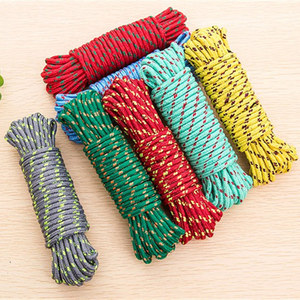 Corde à linge multifonctionnelle en nylon épaissi, antidérapante et coupe-vent, 10 mètres, pour séchage extérieur de la literie et des vêtements. - Product Image 3