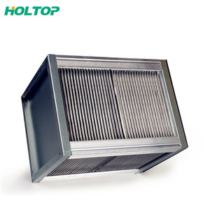 Échangeur de chaleur à <span class=keywords><strong>plaques</strong></span> à flux croisé en aluminium à haut rendement pour système de ventilation à récupération de chaleur - Product Image 5
