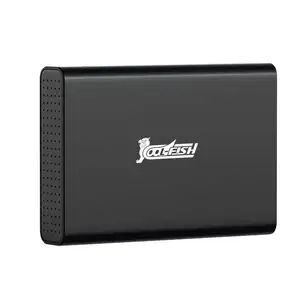 Cool Fish Hard Drive portabel 3TB, kapasitas besar USB 3.0 kecepatan 7200rpm Cache logam untuk Laptop