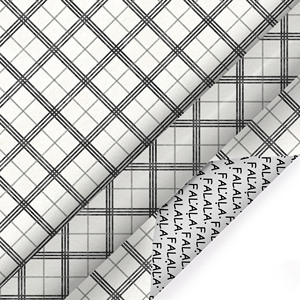 Factory Direct Sale Handwritten Letter Grid Pattern Wrapping Paper <b>Sheet</b> Custom Size Gift Packing Paper - Product Image 2