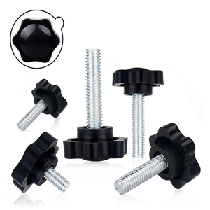 Poignée de serrage en forme d'étoile, bouton en bakélite, vis de serrage, équipement industriel, plastique, acier, M5, M6 - Product Image 3
