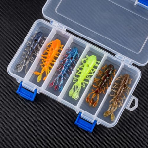 Señuelos blandos flotantes de TPE de 8.2cm y 7g, imitación de gusanos de pepino de mar, cebo de pesca para montajes NED, wobblers de cola bifurcada para lubina. - Product Image 4