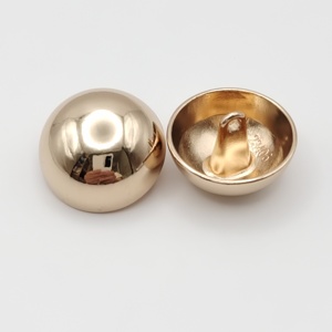Thiết kế thời trang kim loại hợp kim vàng sáng bóng Shank Dome Buttons may nửa bóng Shank nút - Product Image 6