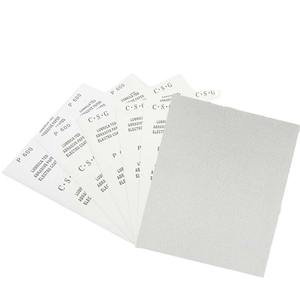 Papier abrasif sec Csg P600 rectangulaire 230x280mm pour le ponçage et le polissage du bois et du métal, base en papier abrasif - Product Image 4