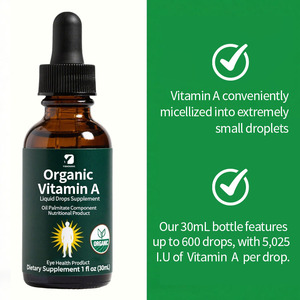 Hữu cơ vitamin một chất lỏng giọt bổ sung cho trẻ sơ sinh thanh thiếu niên người lớn sức khỏe mắt sản phẩm dinh dưỡng với Palmitate thành phần - Product Image 6