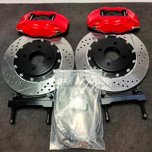 Auto Racing Modifizierter Bremssattel Aluminium 4 Pot Forged Big Brake Kit für Felgen 15 16 Zoll