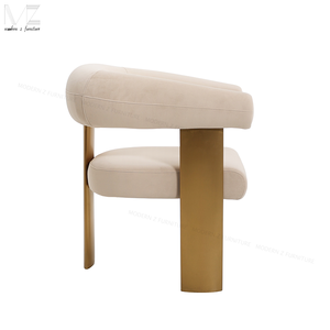 เก้าอี้ทานอาหารสไตล์นอร์ดิก โครงสแตนเลส โมเดิร์น หุ้มกำมะหยี่ เหมาะสำหรับงานแต่งงาน งานเลี้ยง งานจัดเลี้ยง ร้านอาหาร เก้าอี้ทานอาหารสำหรับโรงแรมหรู - Product Image 6