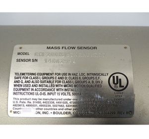 Sensor de Flujo Másico Coriolis Miicro Mottion CMF200H - Product Image 4