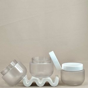 250ml Frosted Pet rộng miệng lọ số lượng lớn cho axit glycolic chà mặt nạ tóc Kem cơ thể AHA BHA mỹ phẩm <span class=keywords><strong>Container</strong></span> có nắp đậy - Product Image 3