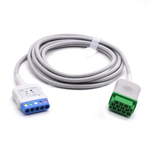 兼容Datex Ohmeda监护仪心电图心电图干线适配器电缆IEC