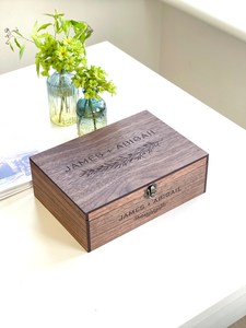 Kotak Kenangan Kayu Personalisasi Khusus - Hadiah untuk Dia, Istri, Pacar, Kekasih Kotak Penyimpanan Kayu - Product Image 6