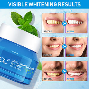 Poudre blanchissante <span class=keywords><strong>pour</strong></span> <span class=keywords><strong>les</strong></span> <span class=keywords><strong>dents</strong></span> IKZEE, vente en gros, végane, nettoyage dentaire, saveur menthe fraîche, éclaircit le sourire - Product Image 4