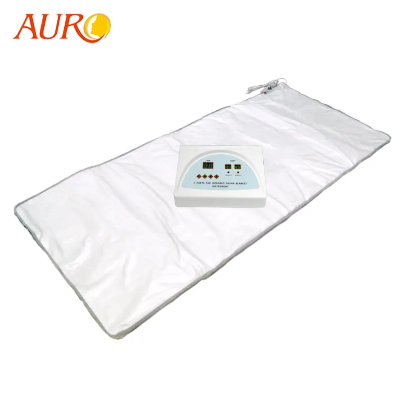 Au-805 tapis chauffant de thérapie de haute qualité couverture de sauna thermique infrarouge portable à 2 zones pour la désintoxication