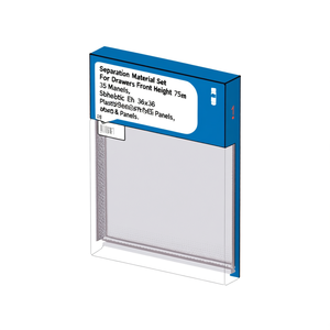 ชุดวัสดุกั้นช่องลิ้นชัก ความสูงด้านหน้า 75 มม. Eh 36X36 แผ่นพลาสติก - Product Image 3