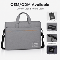 Sac à bandoulière pour ordinateur portable avec logo personnalisé, 14-16 pouces, sac messager professionnel, grande capacité, imperméable, pour hommes