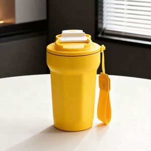 Vaso Térmico de Acero Inoxidable para Café, Chocolate Caliente y Agua, Diseño Novedoso para San Valentín, 15 oz, Sublimable, con Cuchara - Product Image 3