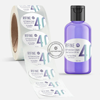 Étiquettes personnalisées en vinyle avec Logo pour cosmétiques, logos de marques, accessoires d'emballage avec impression brillante, pour produits de soins de peau, pièces