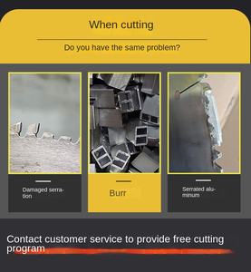 10-Inch yüksek frekans kaynaklı karbür uçlu dairesel testere bıçağı 80T alüminyum/plastik kesme 30mm Arbor DIY OEM - Product Image 5