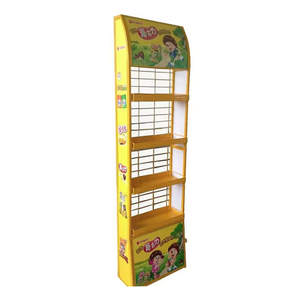 Tùy Chỉnh Siêu Thị Bán Lẻ <span class=keywords><strong>Snack</strong></span> Kẹo Món Tráng Miệng Thực Phẩm Mềm Uống Chai Bánh Quy Khoai Tây Chiên Dây Kim Loại Hiển Thị Giá Đứng - Product Image 3