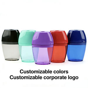 <span class=keywords><strong>Taille</strong></span>-<span class=keywords><strong>crayon</strong></span> compact en plastique classique multi-couleurs durable à un seul trou, directement du fabricant, pour étudiants - Product Image 4