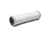 Cartouche de filtration d'eau domestique en bloc de charbon actif de noix de coco de haute qualité certifiée NSF avec capuchon bleu pour la réduction du chlore