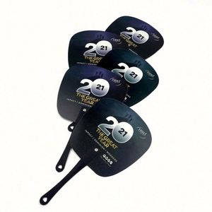 Good Quality Plastic PP Custom Round <b>Hand</b> <b>Fan</b> - Product Image 5