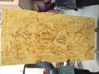 Dalle murale artificielle en faux albâtre translucide Matériau de surface solide Feuille d'albâtre Pierre de décoration murale