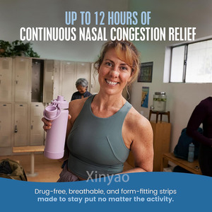Bandes nasales respirantes anti-ronflement avec logo personnalisé, sans médicament, pour soulager la congestion, favoriser le confort du sommeil en cas de rhume et d'allergies, bande adhésive nasale pour le sommeil - Product Image 3
