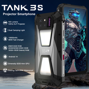 Unihertz Tank 3s 5G สมาร์ทโฟนพันธุ์อึด 16+512GB โทรศัพท์พร้อมโปรเจคเตอร์ กล้องมองกลางคืน แบตเตอรี่ 15600mAh ระบบปฏิบัติการ Android 14 โทรศัพท์มือถือขายส่ง - Product Image 2