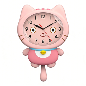 <span class=keywords><strong>Orologio</strong></span> da Parete a Forma di <span class=keywords><strong>Gatto</strong></span> Cartoon, Design Minimalista <span class=keywords><strong>con</strong></span> Coda Oscillante, per Ufficio, Casa, Decorazione, Uso Bambini - Product Image 2