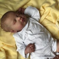 Poupée Reborn LOULOU de 19 pouces, personnages réalistes en silicone souple, pour enfants de 4 à 6 ans, unisexe, livraison directe