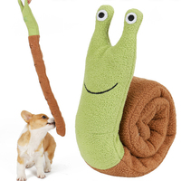 Produits pour animaux de compagnie Nouveau style Pet Sniff Toy Peluche Simulation Escargot Pet Chew Squeak Toy Chat Chien Drôle Interactive Toy