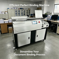 Máquina Encuadernadora de Libros Automática Inalámbrica A4 con Pegamento Lateral, Encuadernadora Profesional con Pegamento Termofusible para Libros, Cuadernos y Revistas