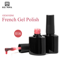 Vernis Gel Français BD 10ml/15ml/1kg Sans HEMA Semi-permanent DIY Style Français Série Couleurs Rose Nude pour Nail Art