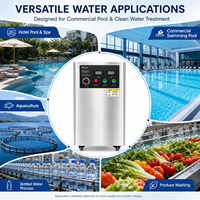 20g 30g Geïntegreerde ozongenerator met ingebouwde luchtpomp voor commerciële watersterilisatie en SUS304 behuizing