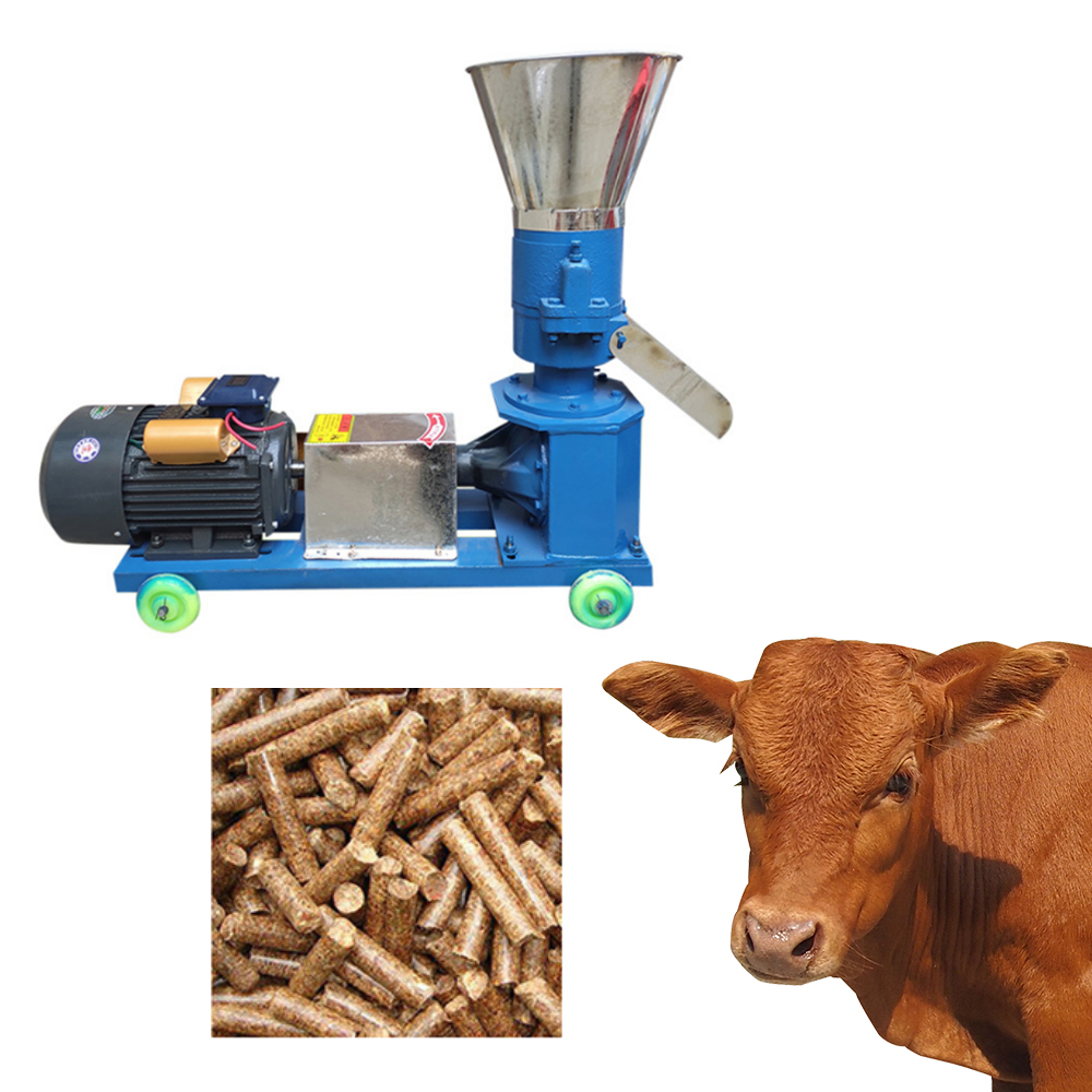 Grande macchina automatica per la produzione di mangimi per polli macchina per Pellet di mangime per animali/mulino per Pellet di mangime/granulatore piatto in vendita