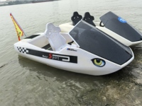 Bateau/Kayak/Kart en rotomoulage PEPC composite de haute technologie, double moteur, double batterie, qualité compétition, marque OEM, vente en gros