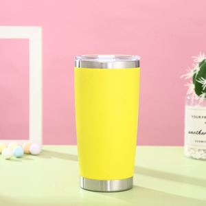 Laser Engraved 20oz Stainless Steel Tumbler Vacuum Insulated <b>Cup</b> with <b>Lid</b> <b>Straw</b> Powder Coating Navy Blue - Product Image 1