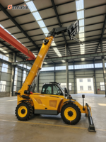 Chariot télescopique multi-attaches pour l'aménagement paysager, le retransplantation d'arbres et l'entretien routier municipal