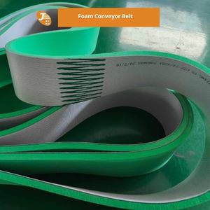 Sabuk Konveyor Datar Hijau Lebar <span class=keywords><strong>100mm</strong></span> Dapat Disesuaikan untuk Mesin Pengemasan |   Sabuk Penyortir Penjepit Botol Label Minuman Bir - Product Image 4