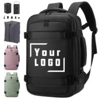 Mochila para Portátil de Viaje de Negocios OEM de 40*25*20cm con Puerto de Carga USB, Oxford Impermeable, Logotipo Personalizado, Compresión al Vacío