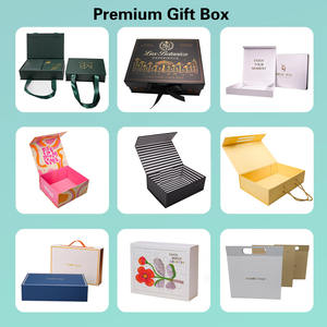 Scatole Regalo Magnetiche con Laminazione in Lamina d'Oro, Goffratura, Rivestimento in Tessuto di Seta, Logo Personalizzato, Ecologiche in Cartone Nero con Nastro - Product Image 4